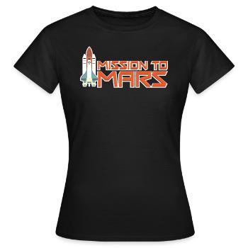 Mission sur Mars - T-shirt Femme - noir - Devant - AI Model Female 172 dark (172cm)