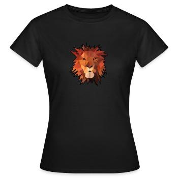 Lion gift gift idea - Women's T-Shirt - black - Front - AI Model Female 172 dark (172cm)