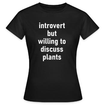 Plant Gardener Garden Greenhouse Flower Gift - Women's T-Shirt - black - Front - AI Model Female 172 dark (172cm)