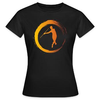 Lancer de lance Athlétisme Sport - T-shirt Femme - noir - Devant - AI Model Female 172 dark (172cm)