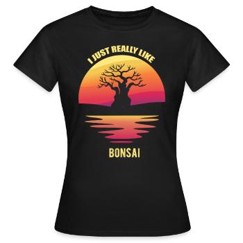 Bonsai - Women's T-Shirt - black - Front - AI Model Female 172 dark (172cm)