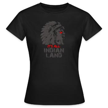 Indien - T-shirt Femme - noir - Devant - AI Model Female 172 dark (172cm)