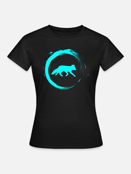 Fuchs - Frauen T-Shirt - Schwarz
