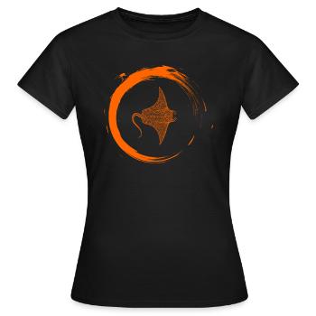 Raie - T-shirt Femme - noir - Devant - AI Model Female 172 dark (172cm)