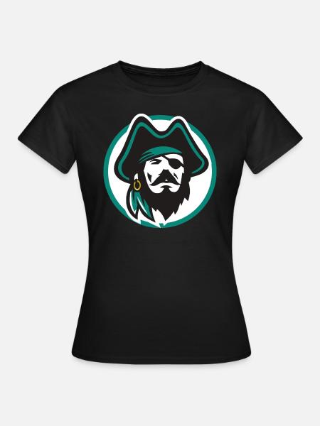 Pirate Head - Frauen T-Shirt - Schwarz
