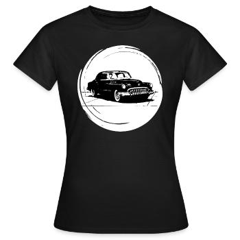 Voitures anciennes - T-shirt Femme - noir - Devant - AI Model Female 172 dark (172cm)