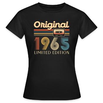 60th Birthday Original 1965 60 Years Old Gift - Women's T-Shirt - black - Front - AI Model Female 172 dark (172cm)