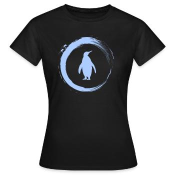 manchot - T-shirt Femme - noir - Devant - AI Model Female 172 dark (172cm)