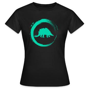Dino - Women's T-Shirt - black - Front - AI Model Female 172 dark (172cm)