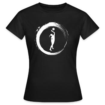 Beach volley - T-shirt Femme - noir - Devant - AI Model Female 172 dark (172cm)