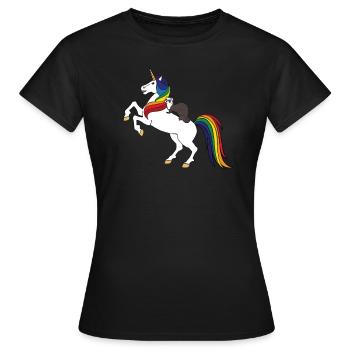 Furet - T-shirt Femme - noir - Devant - AI Model Female 172 dark (172cm)