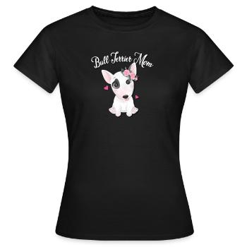 Bull terrier - T-shirt Femme - noir - Devant - AI Model Female 172 dark (172cm)