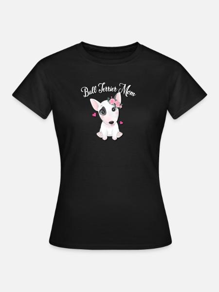 Bulterier - Dame-T-shirt - sort