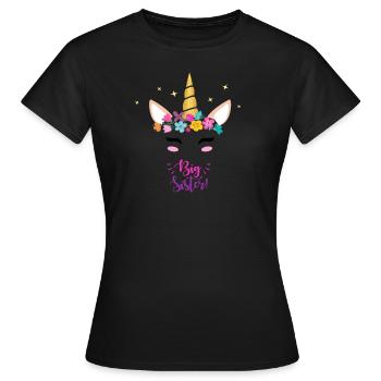 Grande sœur - T-shirt Femme - noir - Devant - AI Model Female 172 dark (172cm)