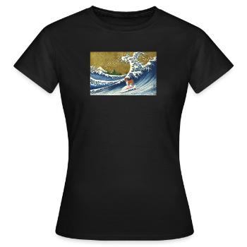 Basenji - Frauen T-Shirt - Schwarz - Vorne - AI Model Female 172 dark (172cm)