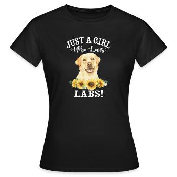 Yellow Lab - Women's T-Shirt - black - Front - AI Model Female 172 dark (172cm)