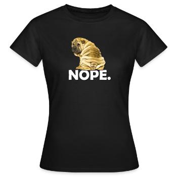 Shar Pei - Frauen T-Shirt - Schwarz - Vorne - AI Model Female 172 dark (172cm)