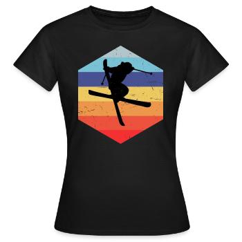 Slopestyle Femmes Freestyle Ski Freestyle - T-shirt Femme - noir - Devant - AI Model Female 172 dark (172cm)