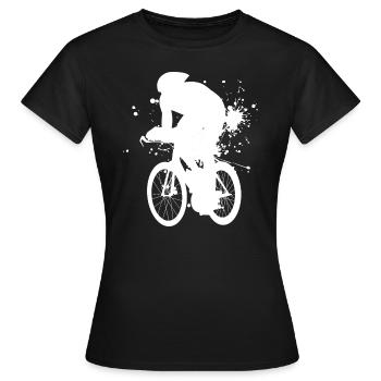 Vélo de route vélo de route pour hommes vélo de course cycliste de course - T-shirt Femme - noir - Devant - AI Model Female 172 dark (172cm)