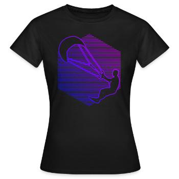 Kitesurf Hommes Kitesurf kitesurf kitesurf - T-shirt Femme - noir - Devant - AI Model Female 172 dark (172cm)