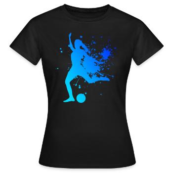 Matchs de football Footballeurs Matchs de football - T-shirt Femme - noir - Devant - AI Model Female 172 dark (172cm)