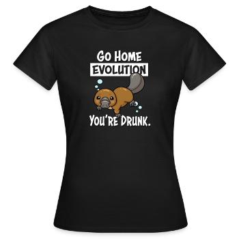 Platypus - Women's T-Shirt - black - Front - AI Model Female 172 dark (172cm)