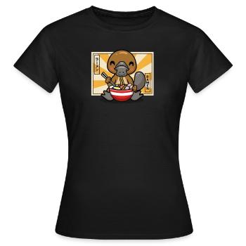 Platypus - Women's T-Shirt - black - Front - AI Model Female 172 dark (172cm)