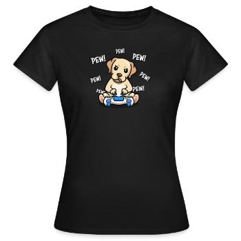 Yellow Lab - Women's T-Shirt - black - Front - AI Model Female 172 dark (172cm)