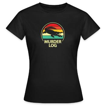 Journal des meurtres - T-shirt Femme - noir - Devant - AI Model Female 172 dark (172cm)