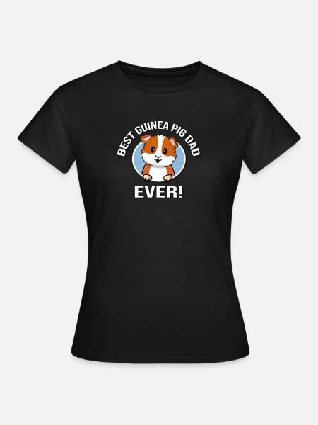 Meerschweinchen-Vater - Frauen T-Shirt - Schwarz