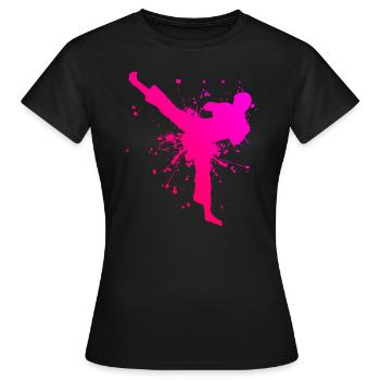 Boxe Kickboxing Hommes Kickboxing Kickboxing - T-shirt Femme - noir - Devant - AI Model Female 172 dark (172cm)