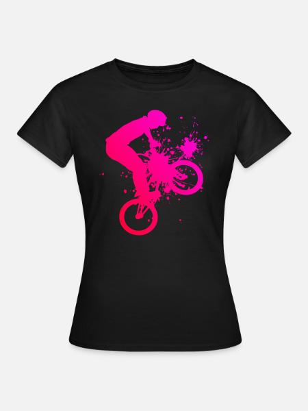 Herren bmx Radfahren bmx fahrrad Damen bmx jungen - Frauen T-Shirt - Schwarz