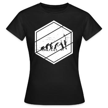 Paddle Tennis Paddle Racket Paddle Men - Women's T-Shirt - black - Front - AI Model Female 172 dark (172cm)