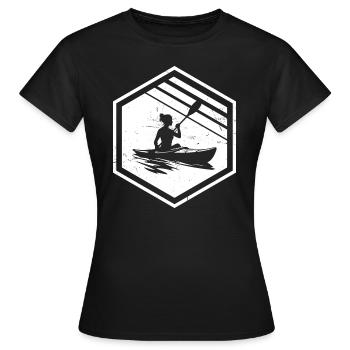 Kayak Kayak Femme Canoë Kayak Homme - T-shirt Femme - noir - Devant - AI Model Female 172 dark (172cm)