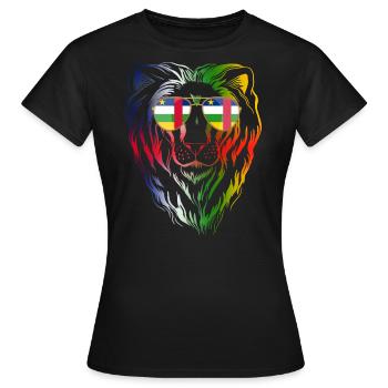 République centrafricaine - T-shirt Femme - noir - Devant - AI Model Female 172 dark (172cm)