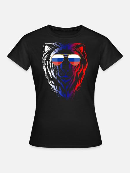 Russland - Frauen T-Shirt - Schwarz