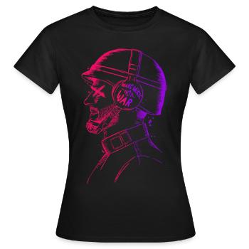 Faire de la musique pas de la guerre - Paix - T-shirt Femme - noir - Devant - AI Model Female 172 dark (172cm)