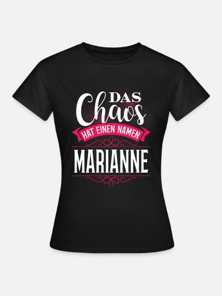 MARIANNE - Chaos - Frauen T-Shirt - Schwarz