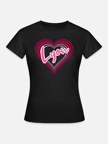 Lyon - Frauen T-Shirt - Schwarz
