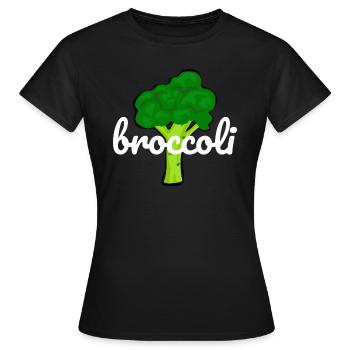 Le brocoli! - T-shirt Femme - noir - Devant - AI Model Female 172 dark (172cm)