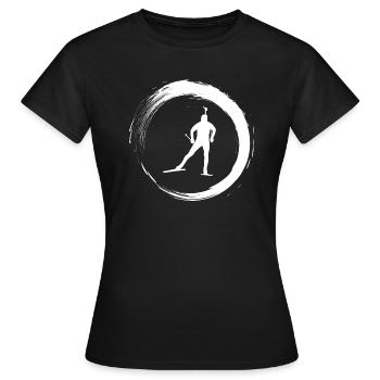 Biathlon - T-shirt Femme - noir - Devant - AI Model Female 172 dark (172cm)