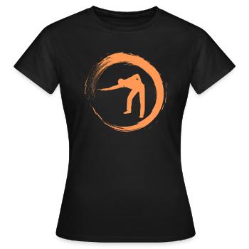 Snooker - Frauen T-Shirt - Schwarz - Vorne - AI Model Female 172 dark (172cm)