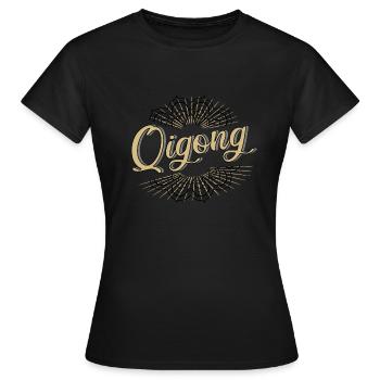 Qigong - Frauen T-Shirt - Schwarz - Vorne - AI Model Female 172 dark (172cm)
