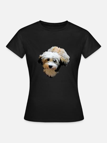 Havaneser Hund Hunde - Frauen T-Shirt - Schwarz
