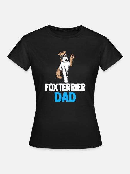 Foxterrier Drahthaar | Foxterrier - Frauen T-Shirt - Schwarz
