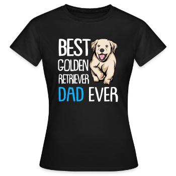 Golden Retriever | Golden Retriever - T-shirt Femme - noir - Devant - AI Model Female 172 dark (172cm)