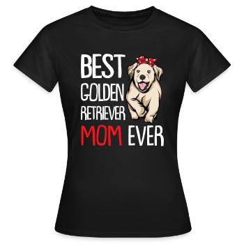 Golden Retriever | Golden Retriever - T-shirt Femme - noir - Devant - AI Model Female 172 dark (172cm)