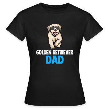 Golden Retriever | Golden Retriever - T-shirt Femme - noir - Devant - AI Model Female 172 dark (172cm)