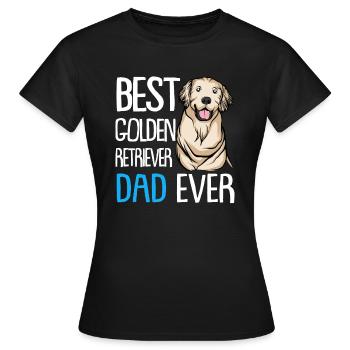 Golden Retriever | Golden Retriever - T-shirt Femme - noir - Devant - AI Model Female 172 dark (172cm)