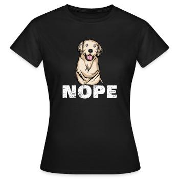 Golden Retriever | Golden Retriever - T-shirt Femme - noir - Devant - AI Model Female 172 dark (172cm)